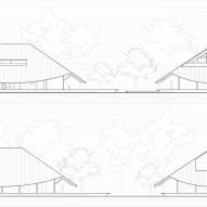 Elevation of Jinji Lake Pavilion by Galaxy Arch