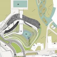 Site plan of The National Institute of Water Sports by MOFA Studios