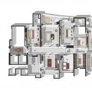 Plan of House of Gond apartment by Renesa