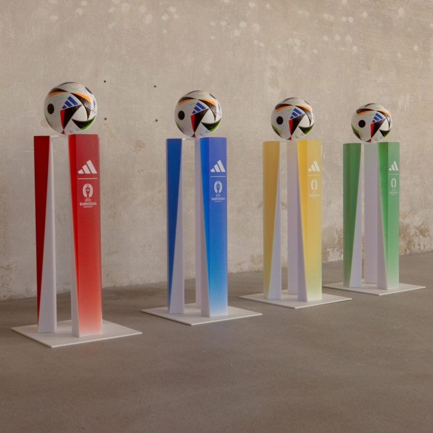 Sabine Marcelis sculpts Euro 2024 matchball plinths to 