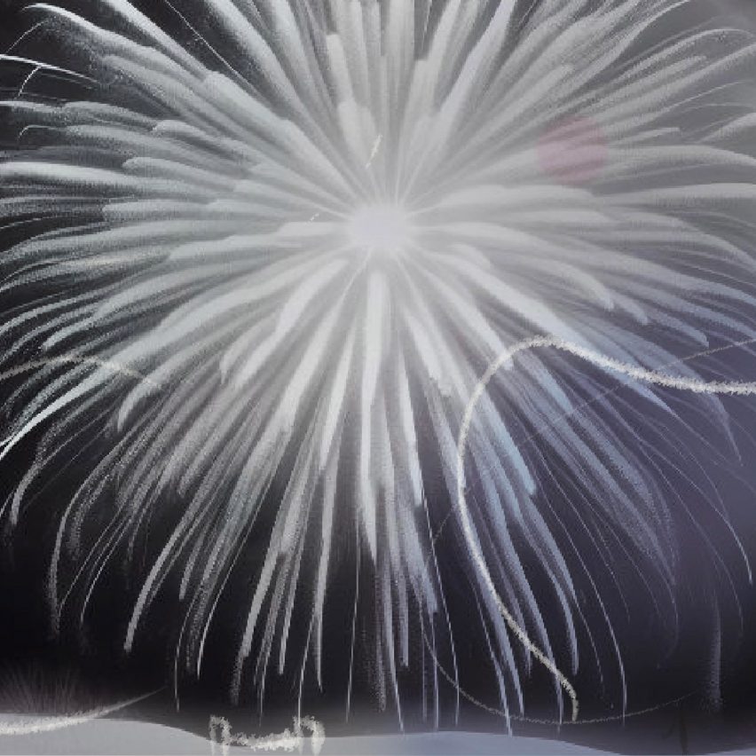 Snowy Fireworks by Angelia Knyazeva