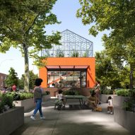Studio Gang unveils greenhouse-topped urban agricultural centre in Brooklyn