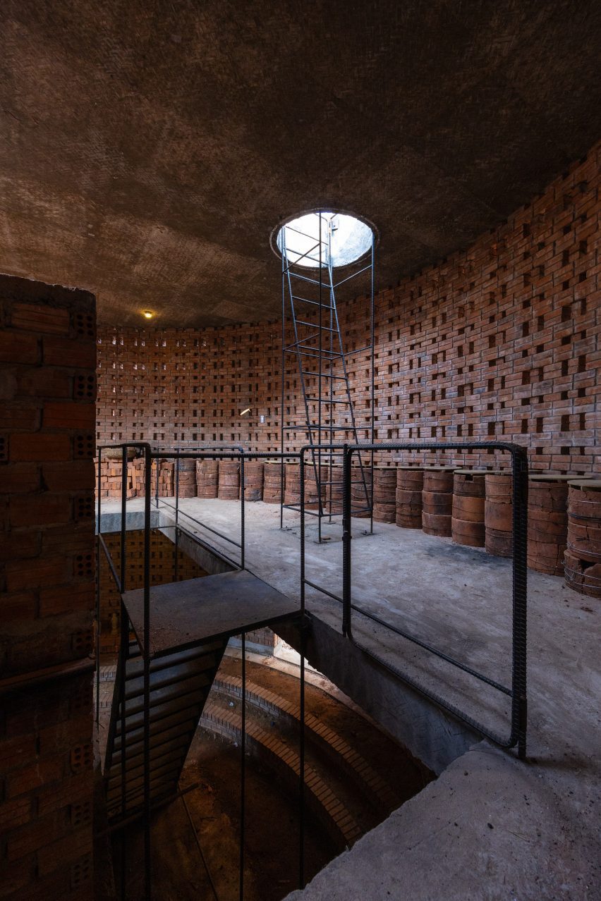 Kiln within pottery workshop by Tropical Space