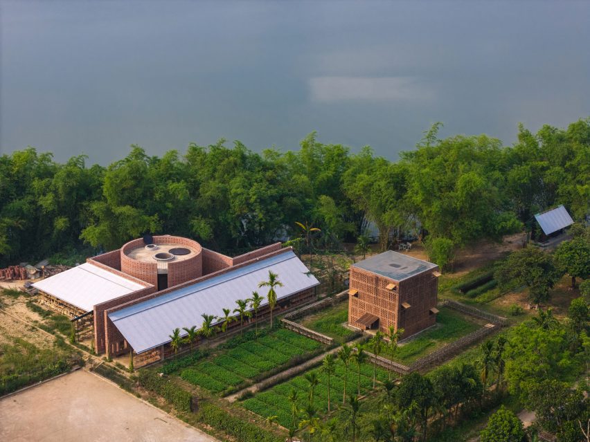 Overhead view of Terra Cotta Workshop in Vietnam