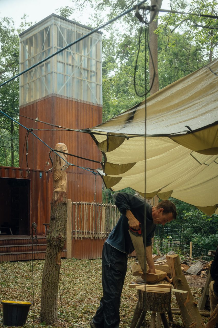 Woodworker at The Clearing in Bexley by WonKy