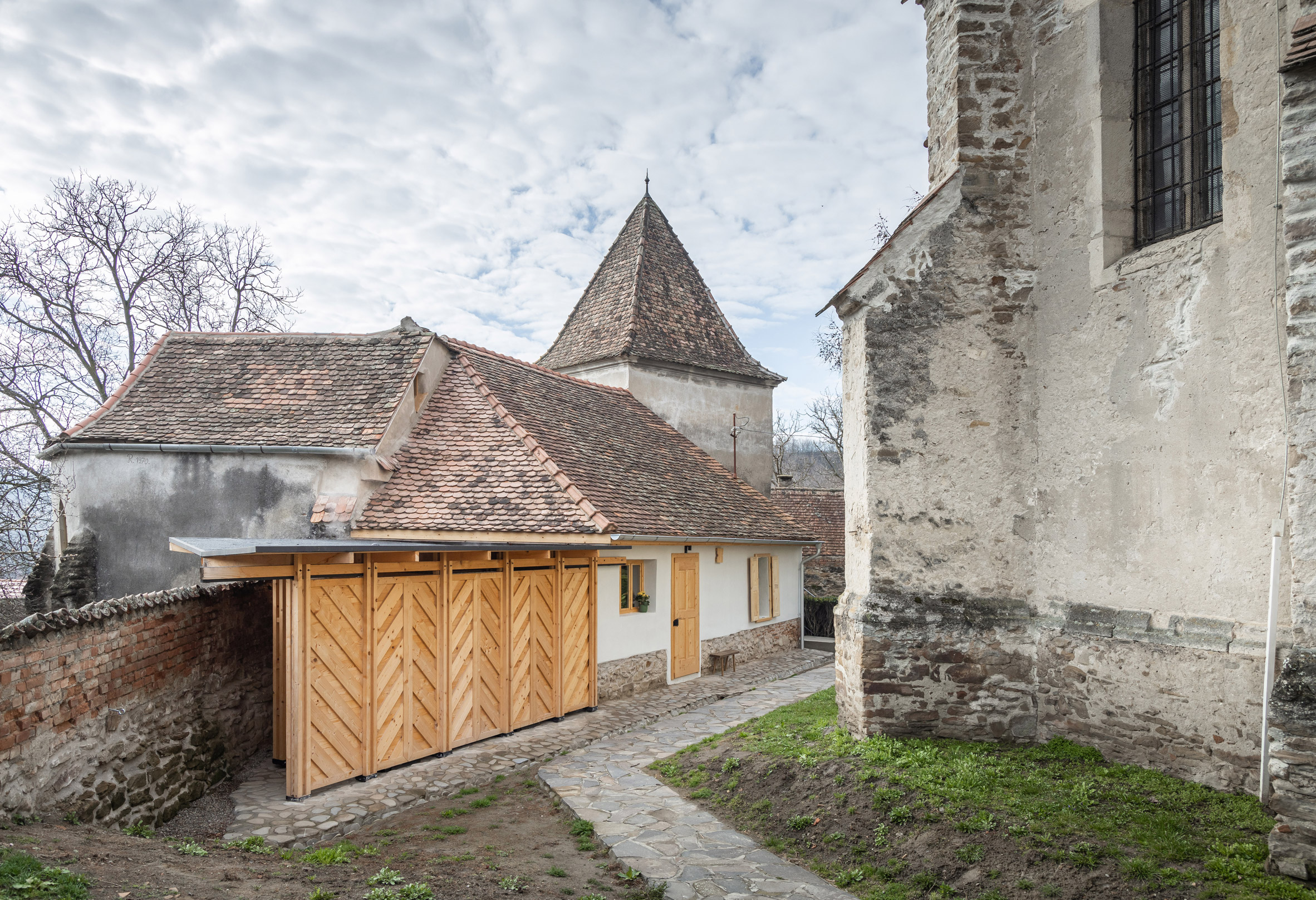 External view of The Curciu Fortified Church Ensemble in Romania