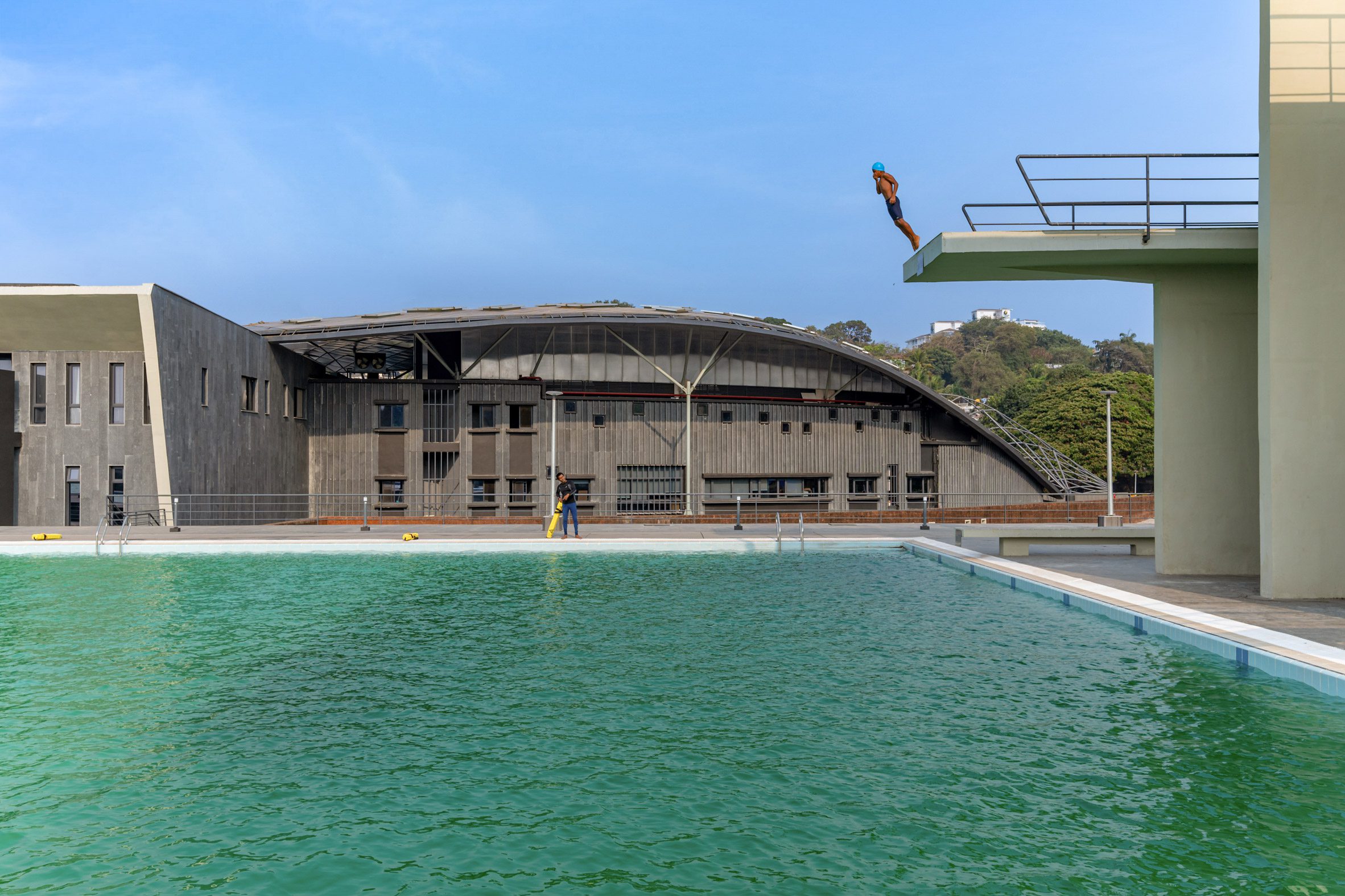 Swimming pool at national sports centre by MOFA Studios