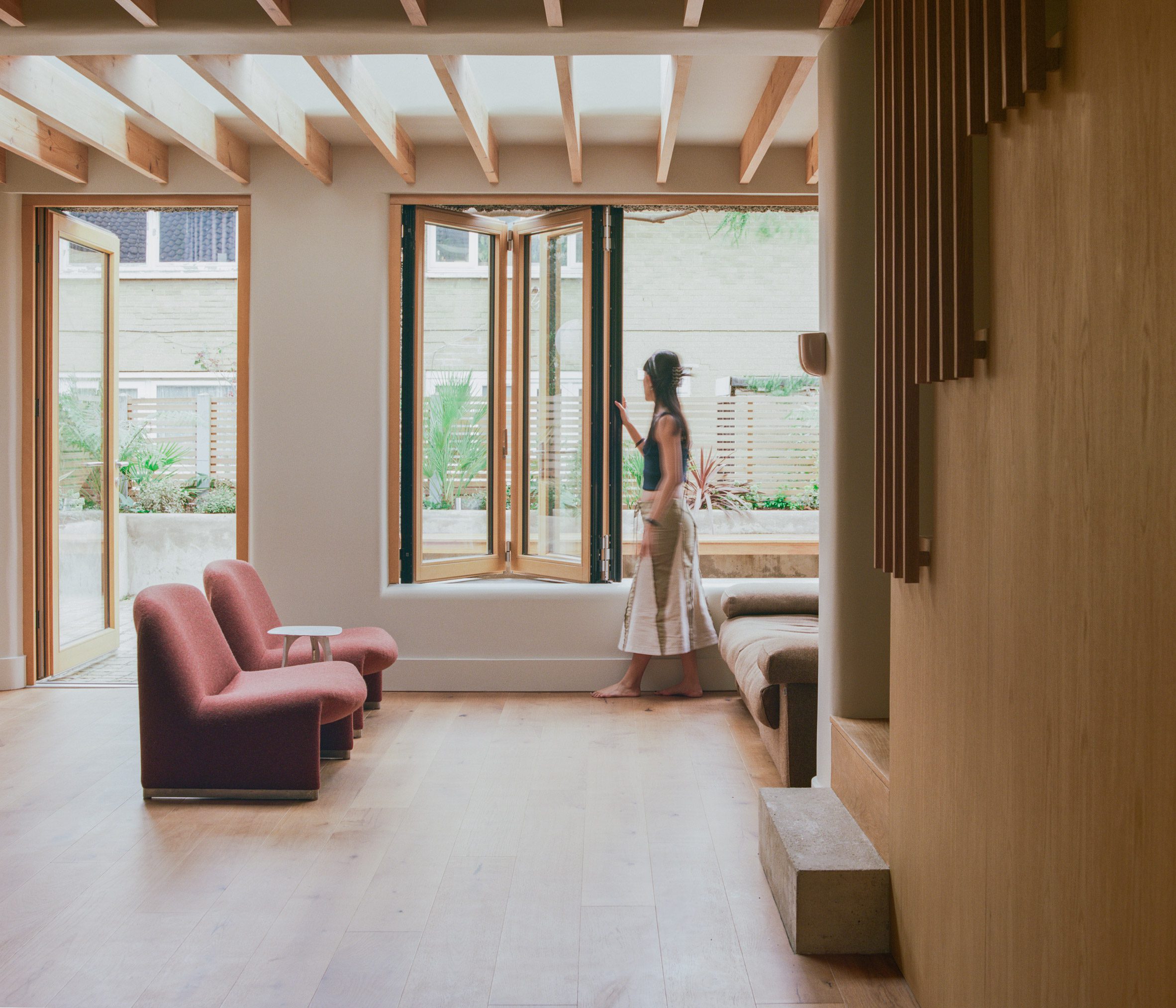 Living space interior at Trove home extension