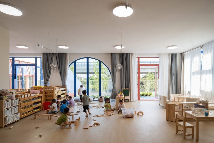 Classroom of West Coast Kindergarten by CLOU Architects