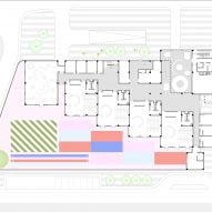 Ground floor plan of West Coast Kindergarten by CLOU Architects