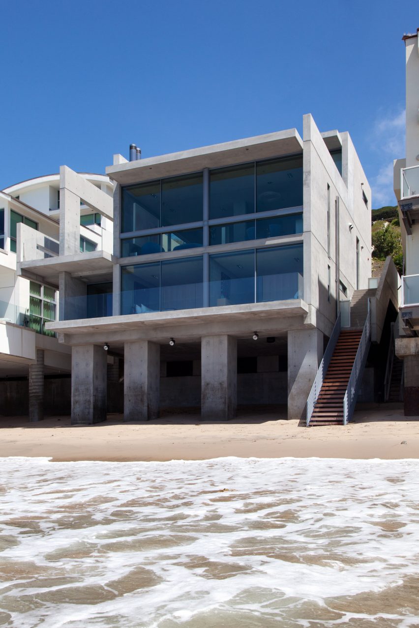 Original Tadao Ando concrete house in Malibu