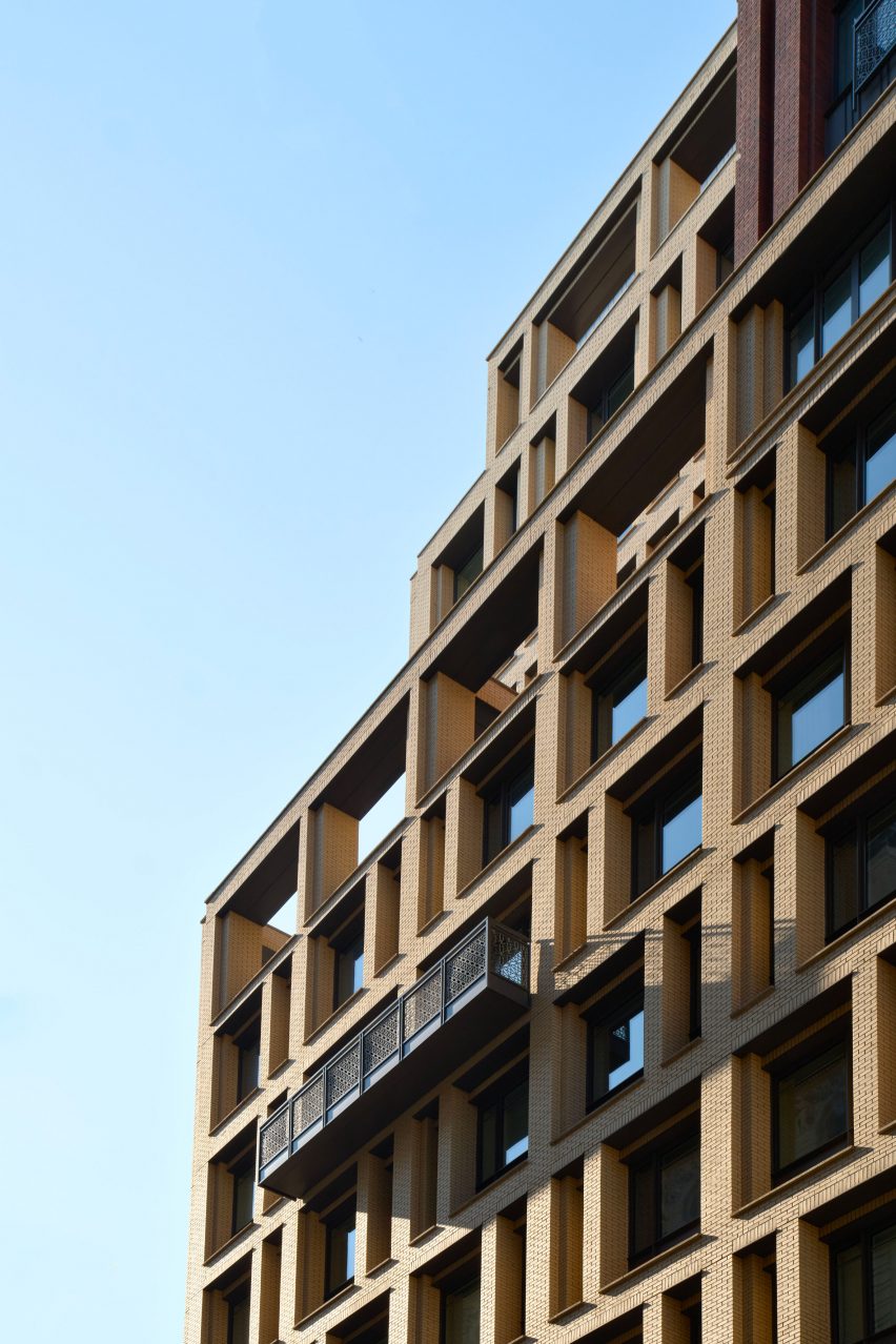 New York apartment building facade