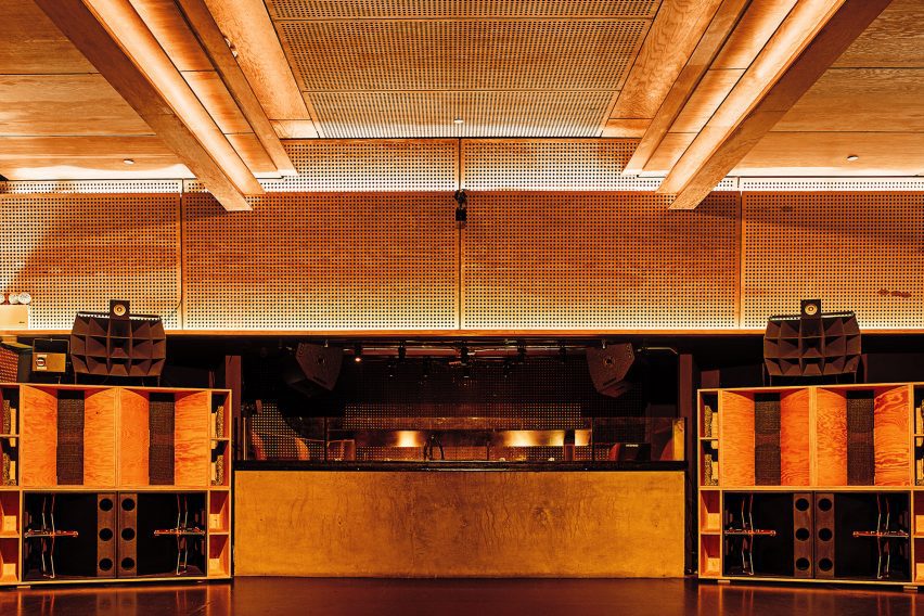 Interior of Public Records nightclub