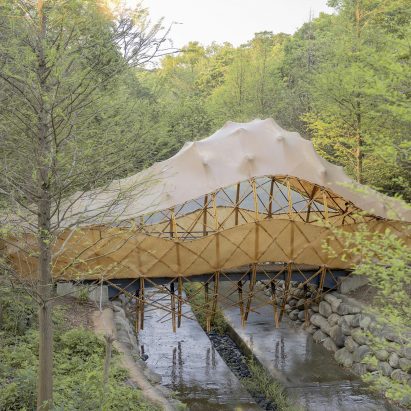 Bridge Cocoon｜Bamboo Booth by Forest-Wood Archi-Tect