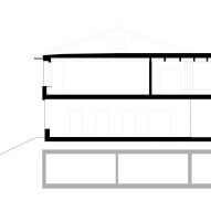 Section of Aeschi School in Switzerland by Haller Gut Architekten