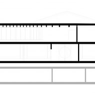 Section of Aeschi School in Switzerland by Haller Gut Architekten