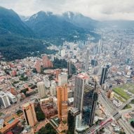 Birds eye view of Bogota