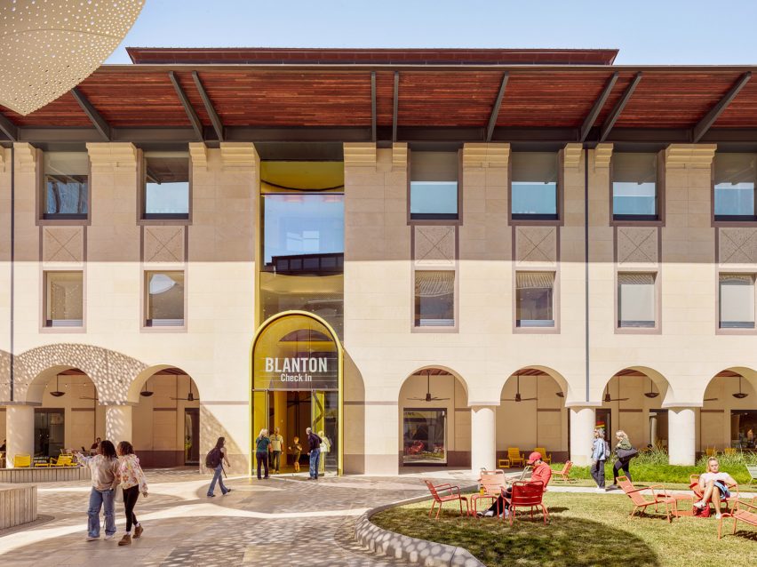 Entrance of the Blanton Art Museum