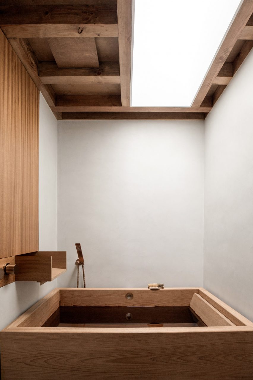 Bathroom interior at Bough Terrace home in London