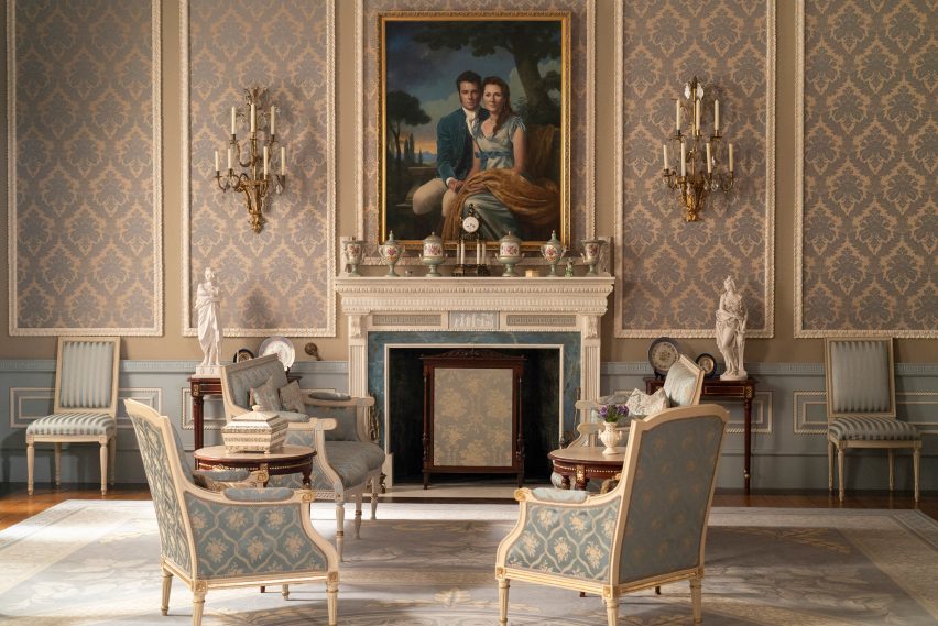 The Bridgerton family drawing room