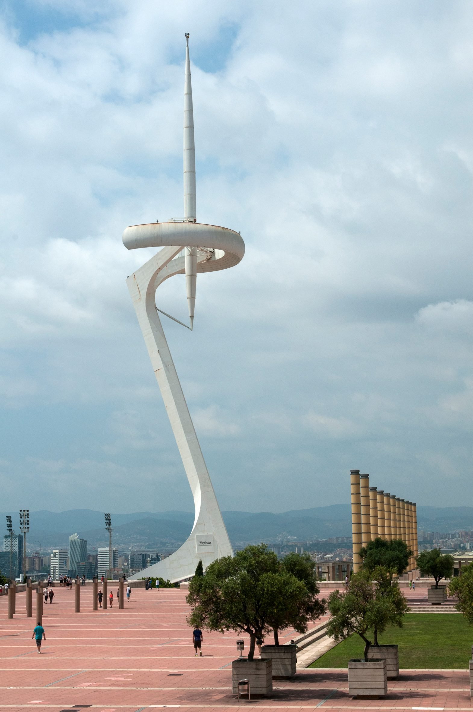 Olympic architecture: Montjuïc Communications Tower by Santiago Calatrava, Barcelona 1992