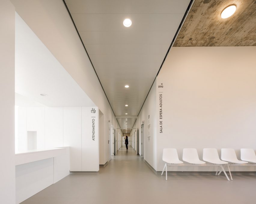 Waiting room within Carcavelos Health Complex near Lisbon