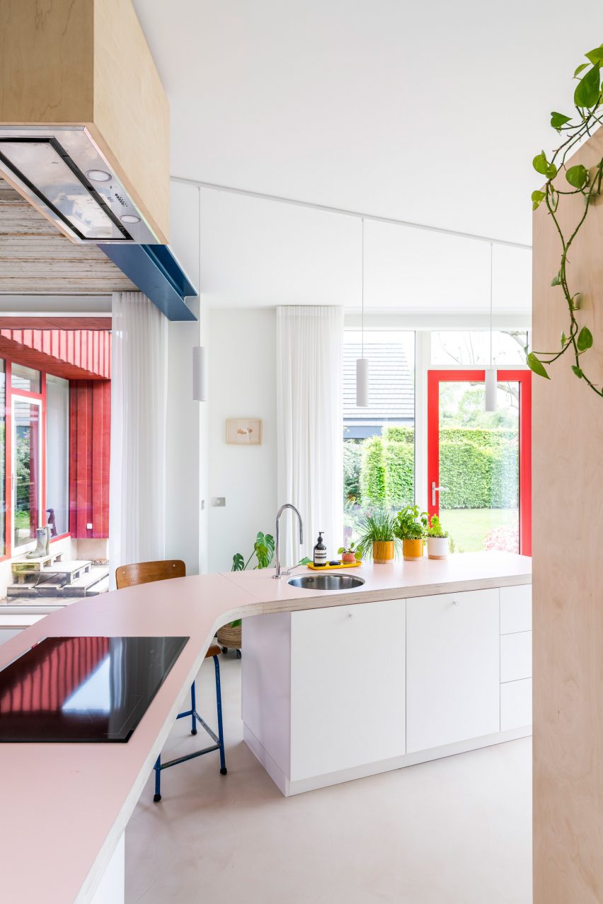 Kitchen interior within Charlotte house near Aalst