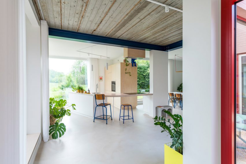 Kitchen within Charlotte house in Belgium