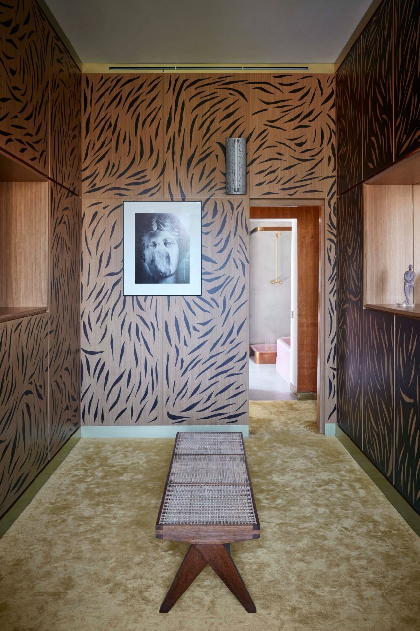 Tiger wall pattern of Casa di Fantasia interior by David/Nicolas