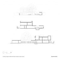 Sections and elevations of Dot.Ateliers Ogbojo by DeRoché Strohmayer