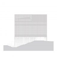 Elevation of Audeum by Kengo Kuma and Associates