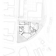 Ground floor plan of One Ashely Road by Alison Brooks Architects