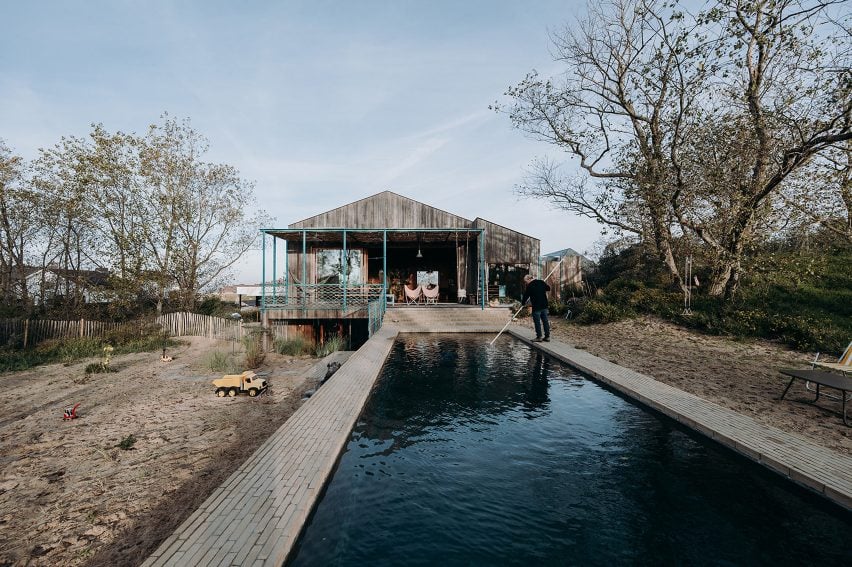 View of the pool at Dune House by OYO