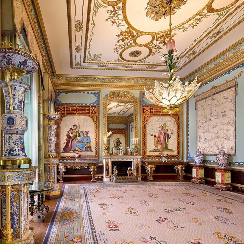 Buckingham Palace's interiors