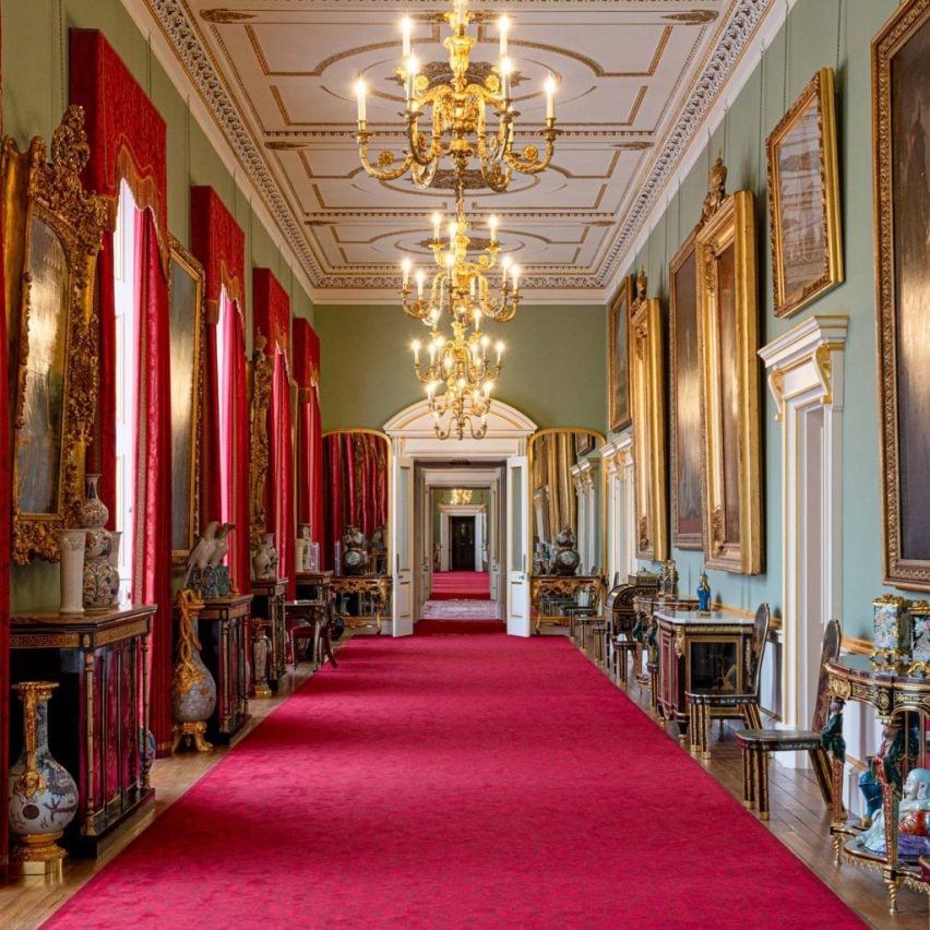 Dezeen Agenda features Buckingham Palace's refurbished chinoiserie interiors