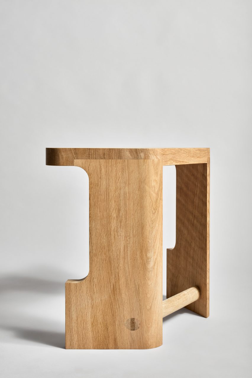 Pew stool by EJM Studio