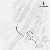 Site plan of G Clef Bridge by ZZHK