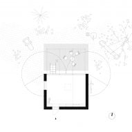 Floor plan of Garden Pavilion by Byró Architekti