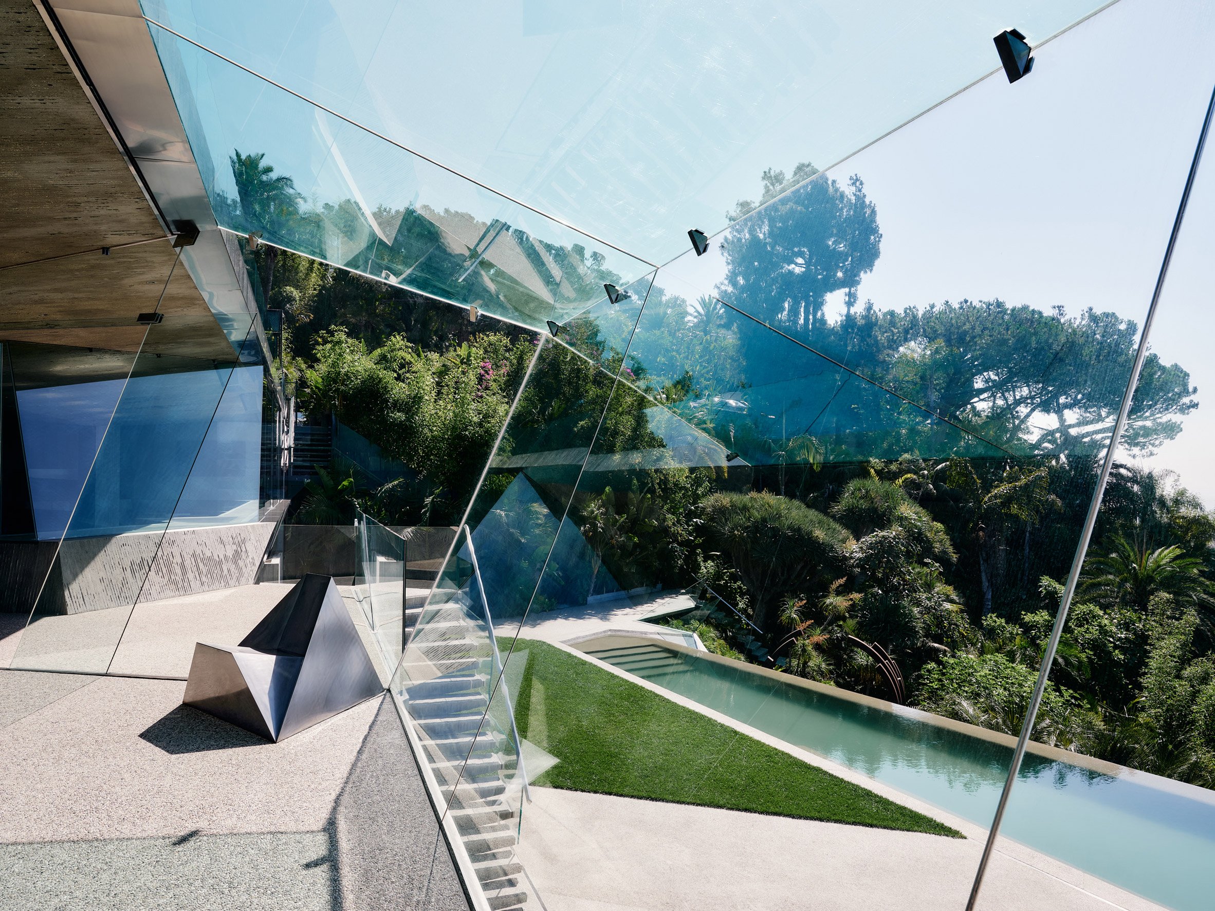 Glass and terrace at Goldstein Entertainment Complex