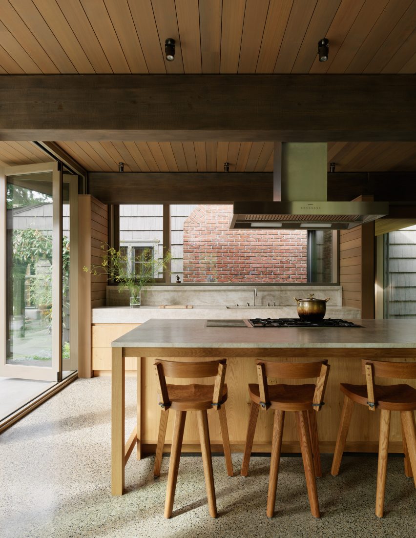 Kitchen with a breakfast nook