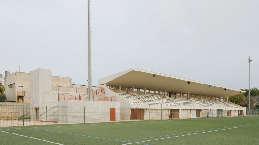 Jean Bouissou Stadium Stand by Baito Architectes and Atelier Pirollet Architectes