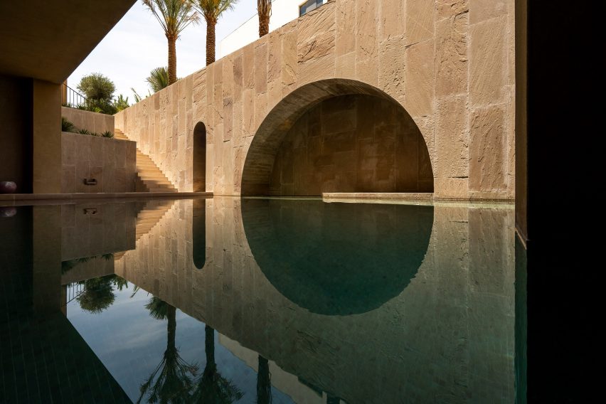 Swimming pool within House of Courtyards in Dubai