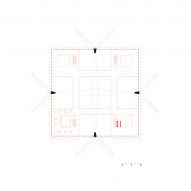 Plan of The Hyparschale Magdeburg refurbishment by GMP Architekten