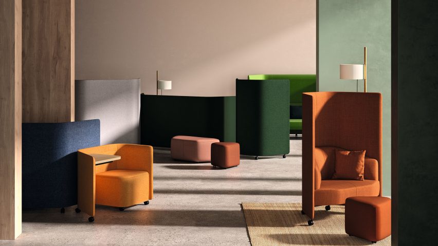 In Out Office seating by Alfredo Häberli for Andreu World