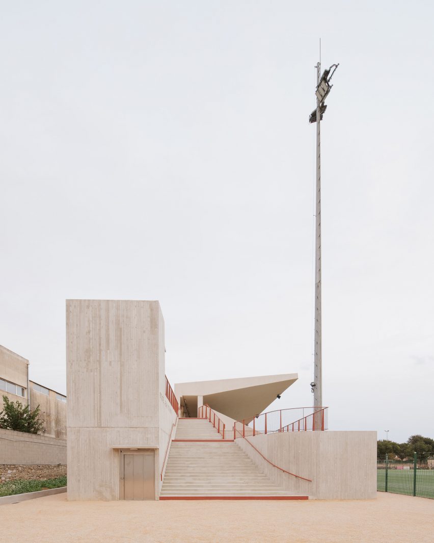 Jean Bouissou Stadium Stand by Baito Architectes and Atelier Pirollet Architectes