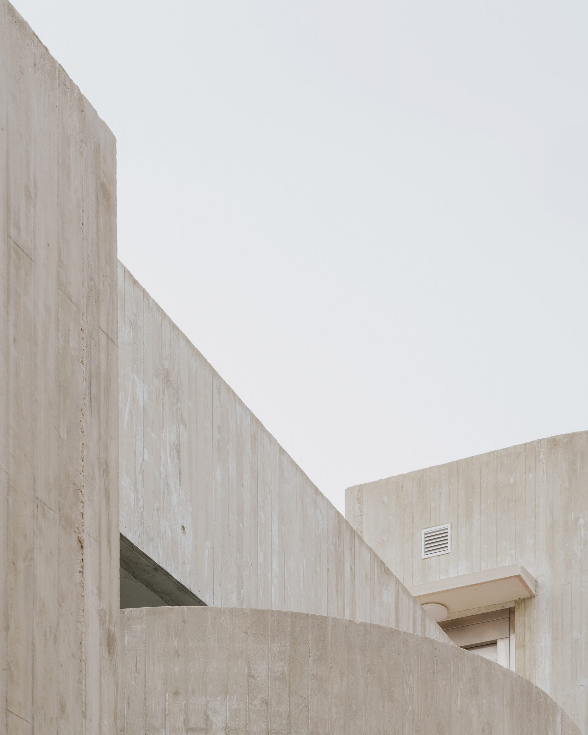 Angular concrete roof