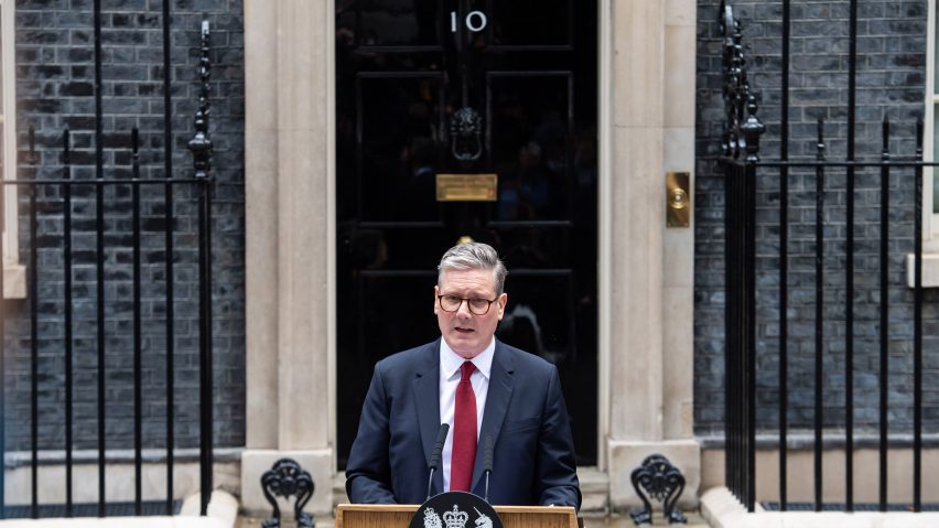 UK prime minister Keir Starmer outside Downing Street