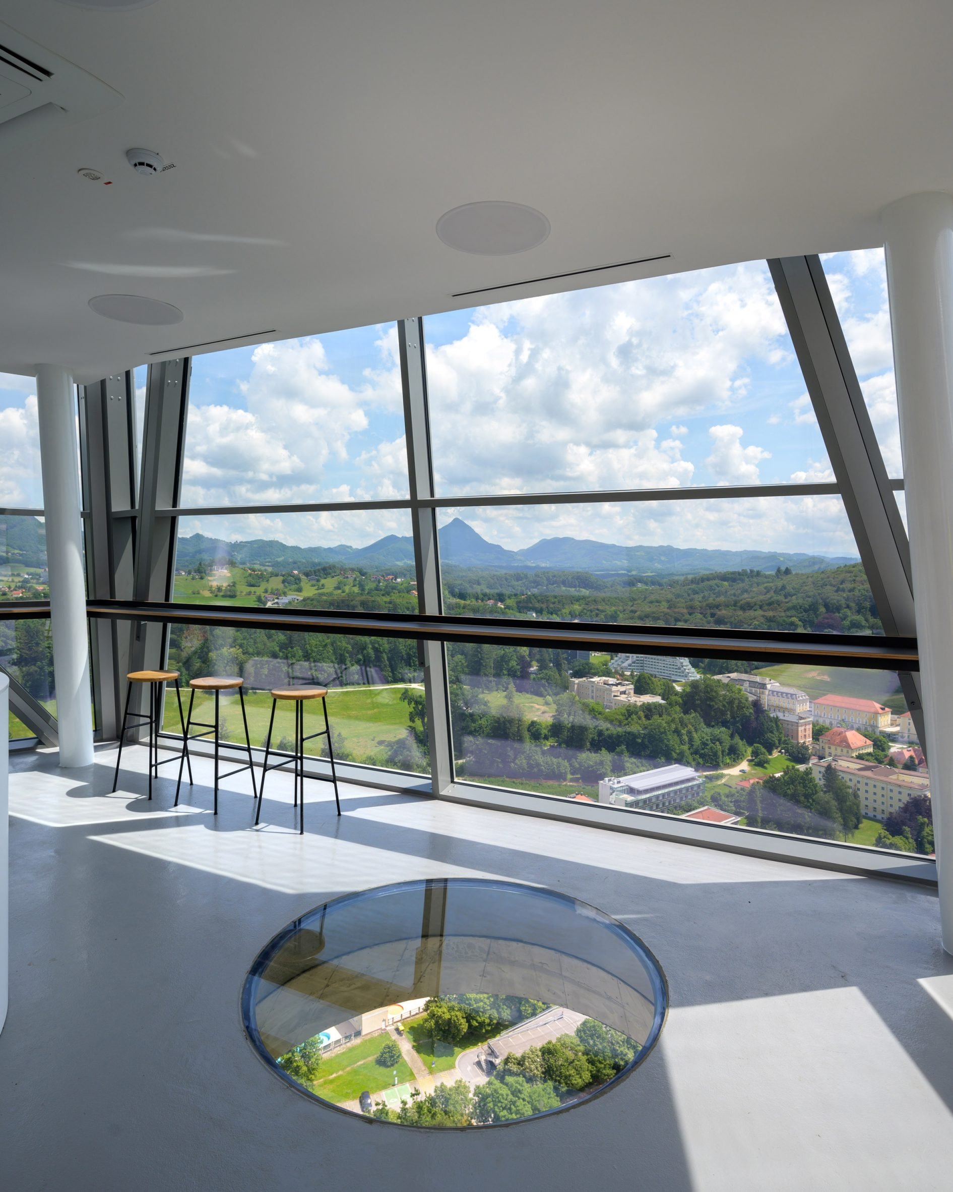 Viewing level at the Kristal Observation Tower