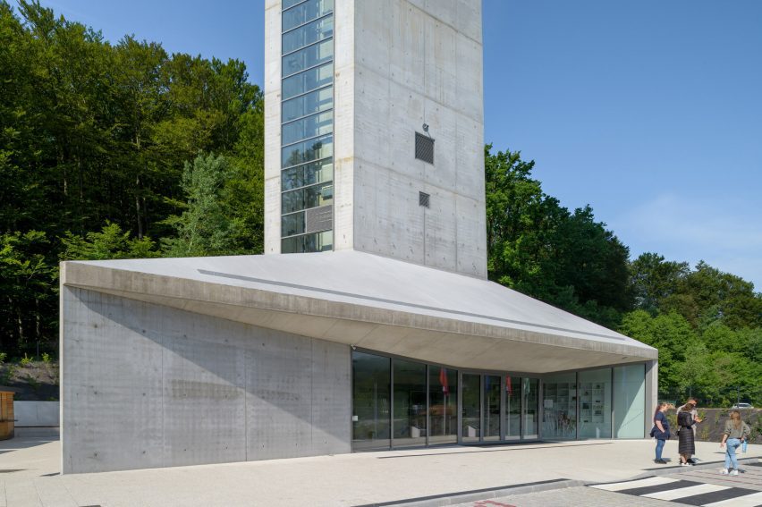 Base of concrete tower in Slovenia by Korpnik Produkcija