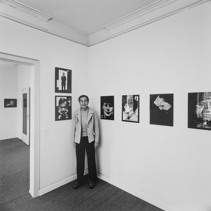 Exhibition view of Lucia Moholy by Giorgio Hoch from 1981